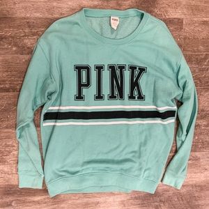 PINK VS Sky Blue Stripped